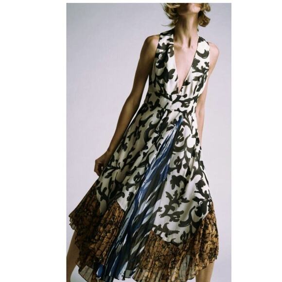 Zara Printed Dress Limited Edition Size Large - Picture 11 of 13